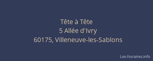 T&ecirc;te &agrave; T&ecirc;te