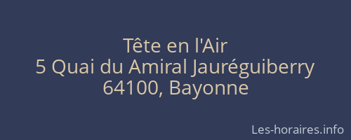 T&ecirc;te en l'Air