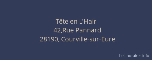 T&ecirc;te en L'Hair