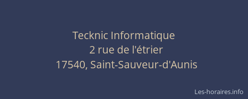 Tecknic Informatique