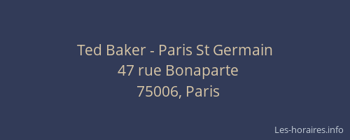 Ted Baker - Paris St Germain