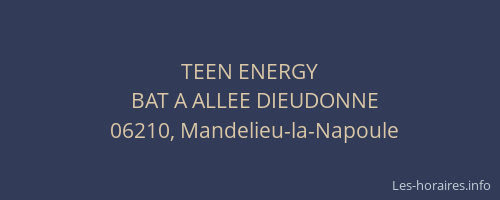 TEEN ENERGY