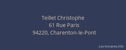 Teillet Christophe