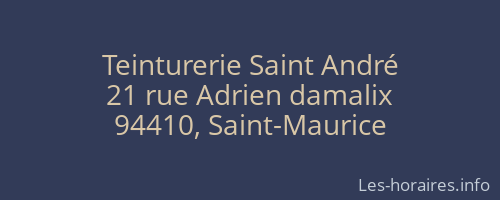 Teinturerie Saint André