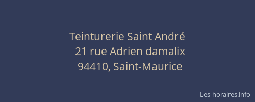 Teinturerie Saint Andr&eacute;