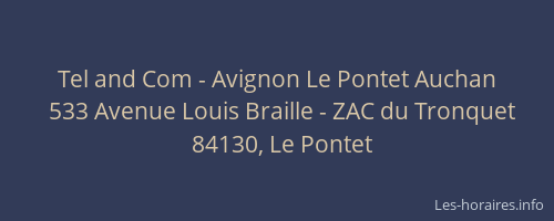 Tel and Com - Avignon Le Pontet Auchan