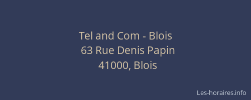 Tel and Com - Blois