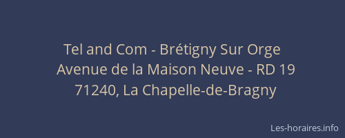 Tel and Com - Br&eacute;tigny Sur Orge