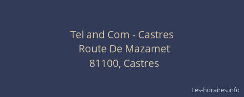 Tel and Com - Castres