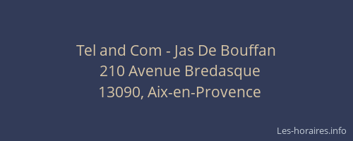 Tel and Com - Jas De Bouffan