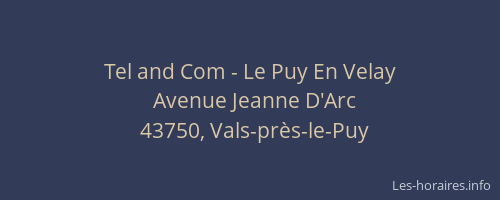 Tel and Com - Le Puy En Velay