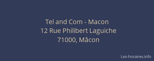 Tel and Com - Macon