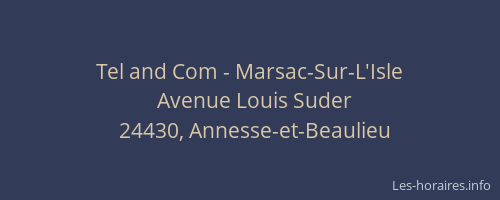 Tel and Com - Marsac-Sur-L'Isle