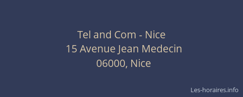 Tel and Com - Nice