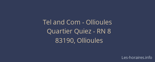 Tel and Com - Ollioules