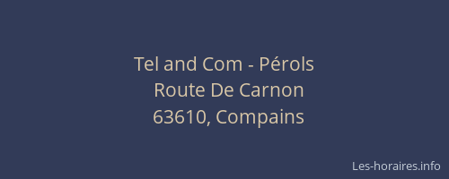 Tel and Com - Pérols