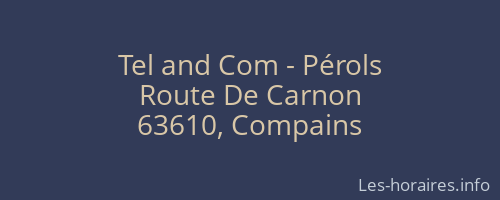 Tel and Com - Pérols
