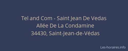 Tel and Com - Saint Jean De Vedas