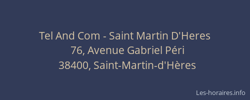Tel And Com - Saint Martin D'Heres