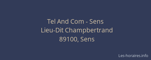 Tel And Com - Sens