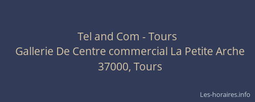 Tel and Com - Tours