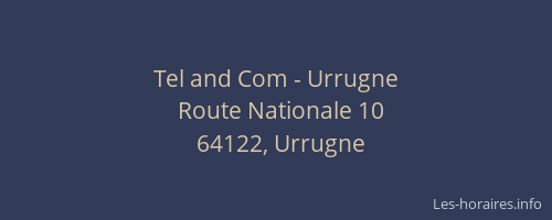 Tel and Com - Urrugne