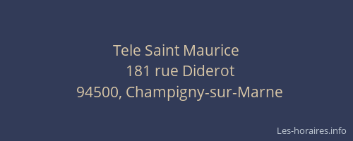 Tele Saint Maurice