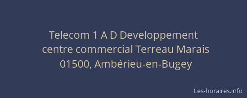 Telecom 1 A D Developpement