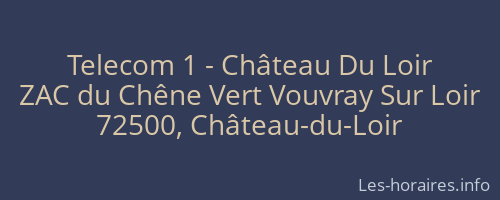 Telecom 1 - Château Du Loir