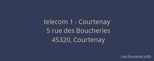 telecom 1 - Courtenay