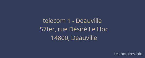 telecom 1 - Deauville