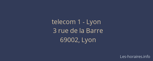telecom 1 - Lyon