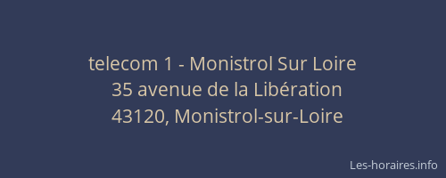 telecom 1 - Monistrol Sur Loire