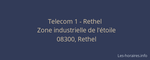 Telecom 1 - Rethel