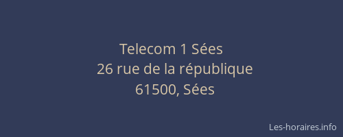 Telecom 1 Sées