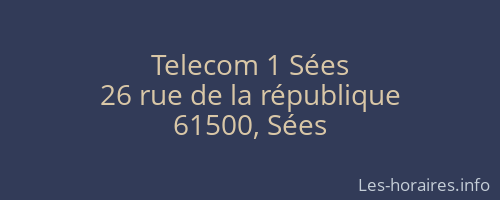 Telecom 1 Sées