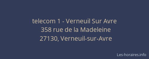 telecom 1 - Verneuil Sur Avre