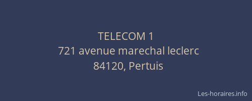 TELECOM 1