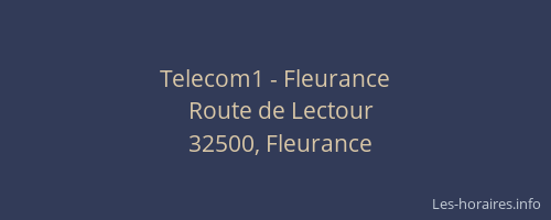 Telecom1 - Fleurance
