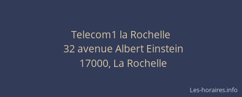 Telecom1 la Rochelle