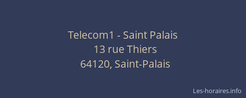 Telecom1 - Saint Palais