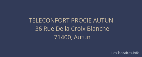 TELECONFORT PROCIE AUTUN