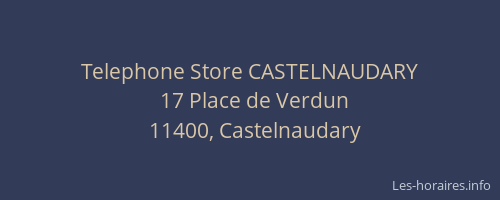 Telephone Store CASTELNAUDARY