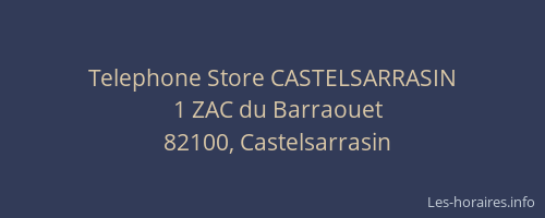 Telephone Store CASTELSARRASIN
