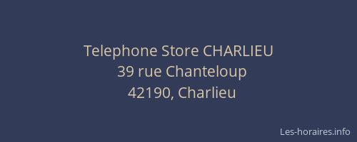 Telephone Store CHARLIEU