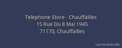 Telephone Store - Chauffailles