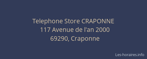 Telephone Store CRAPONNE