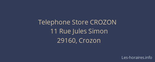 Telephone Store CROZON