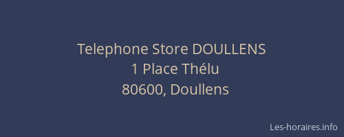 Telephone Store DOULLENS