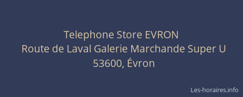 Telephone Store EVRON